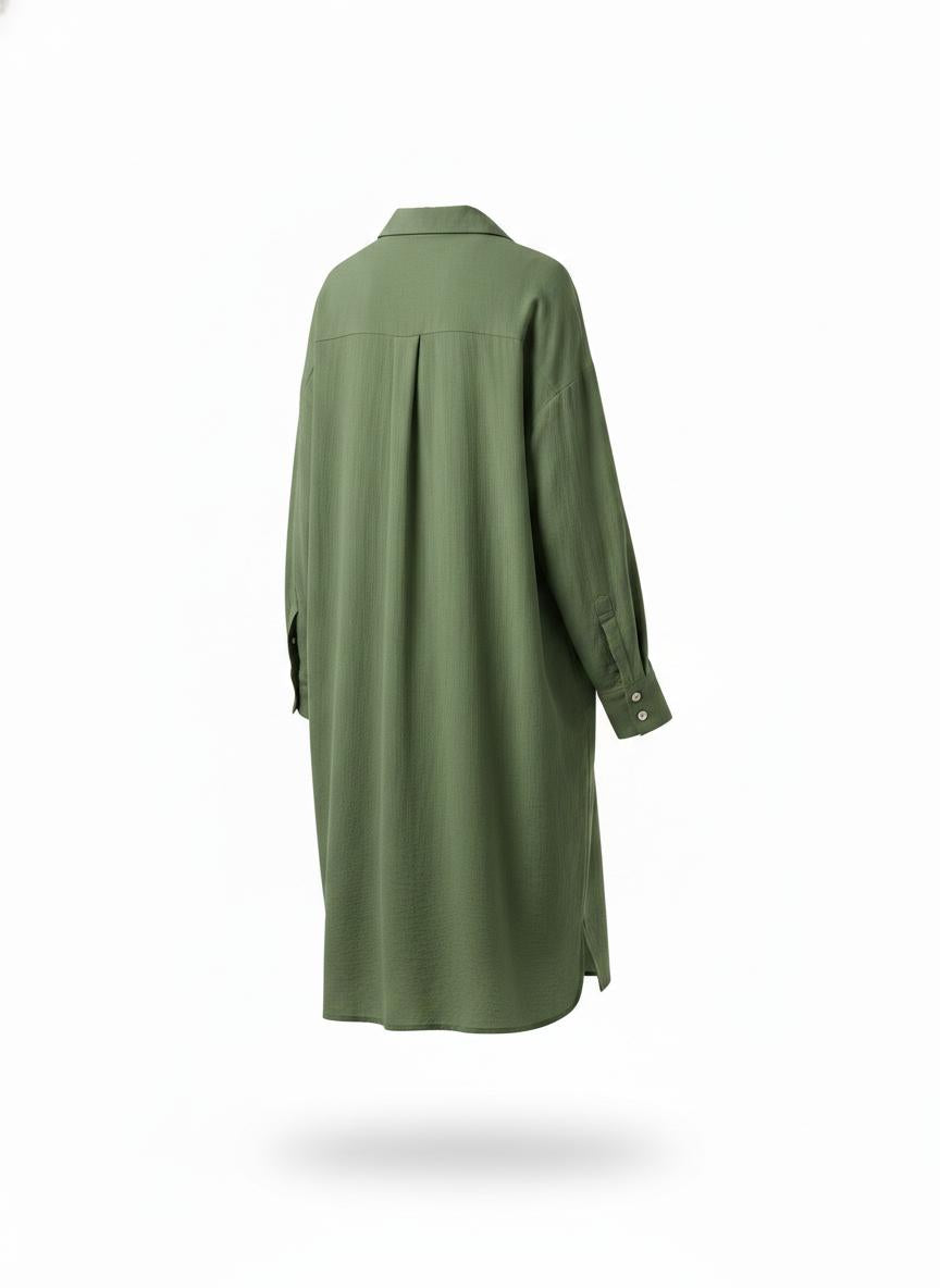 Women's Green Shirt Dress