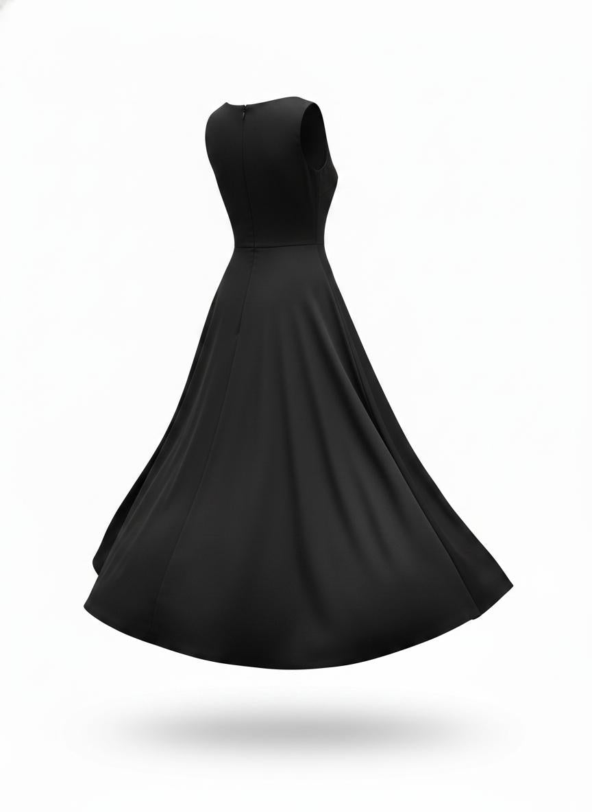 Women's Black Midi Dress