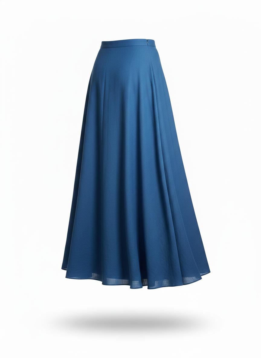 Women's Blue Maxi Skirt