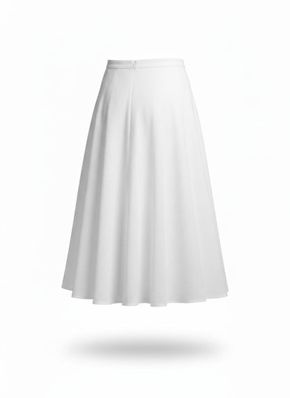 Women's White Spring Skirt