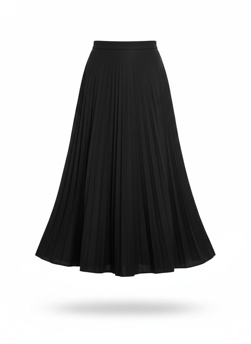 Women's Black Midi Skirt