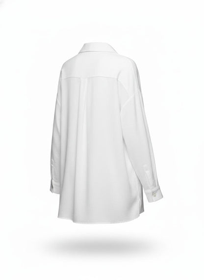 Women's White Button Top