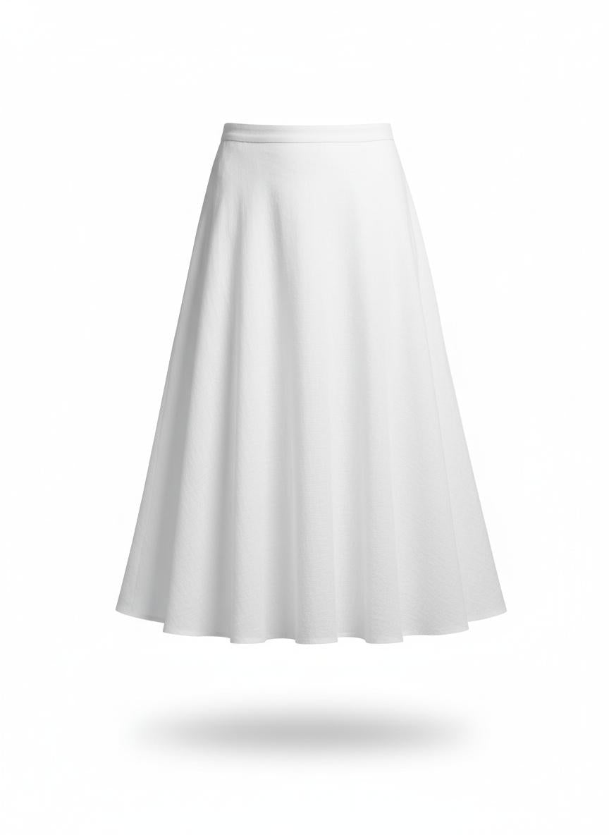 Women's White Spring Skirt