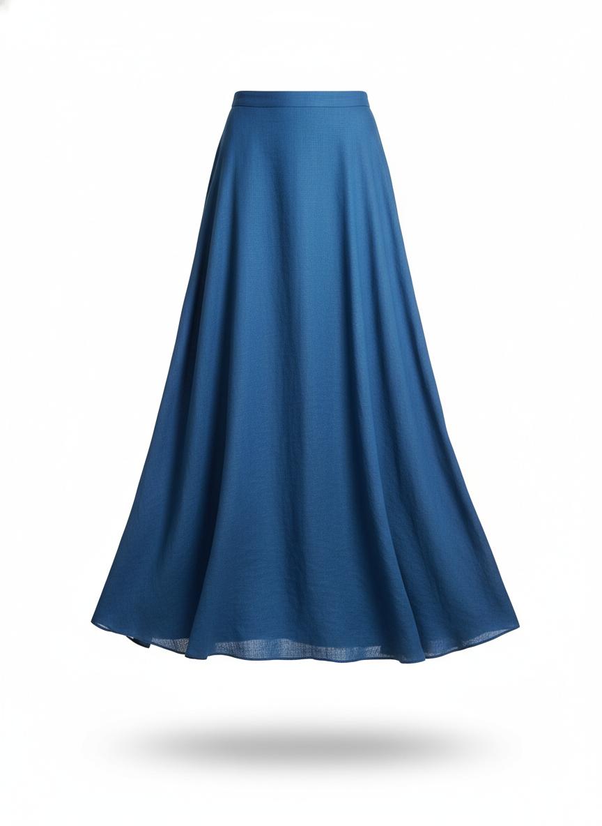 Women's Blue Maxi Skirt