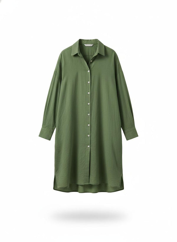 Women's Green Shirt Dress