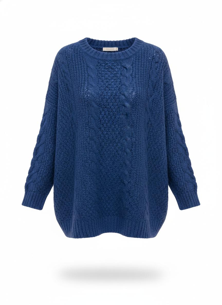 Women's Blue Knit Top