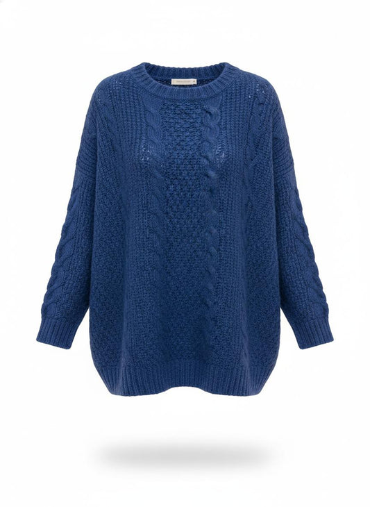 Women's Blue Knit Top